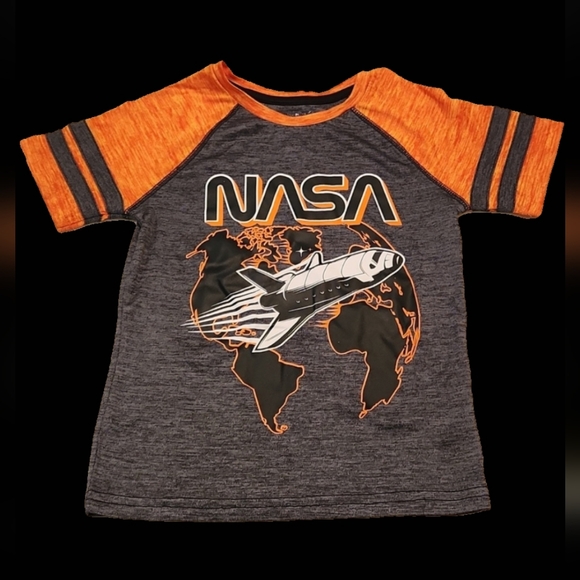 Jumping beans active orange and Gray nasa t-shirt size 6 T - Picture 3 of 9